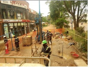 Drilling in Centenary Park